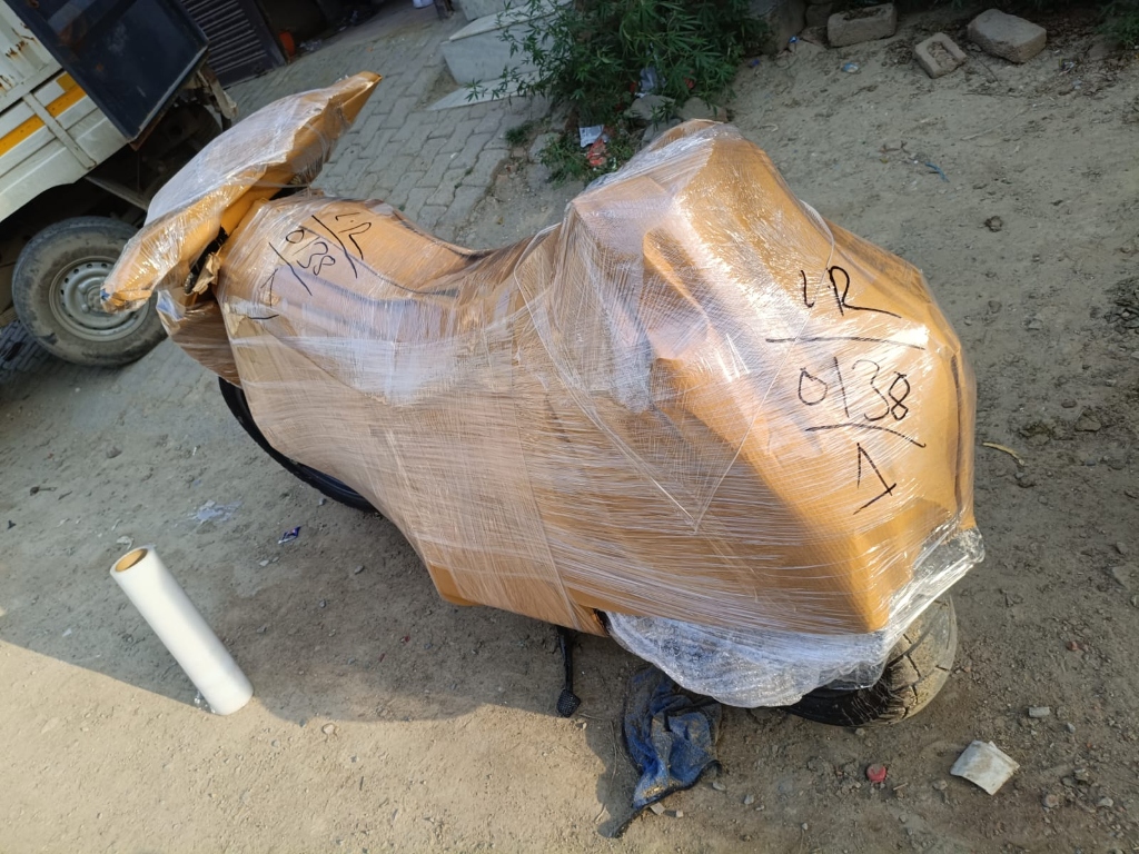 Shock-Absorbing Two-Wheeler Wrapping